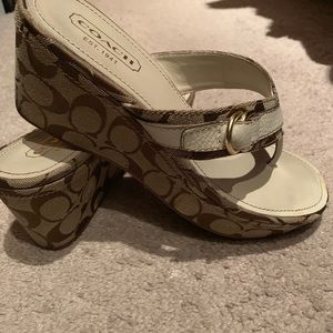 Coach wedge sandals